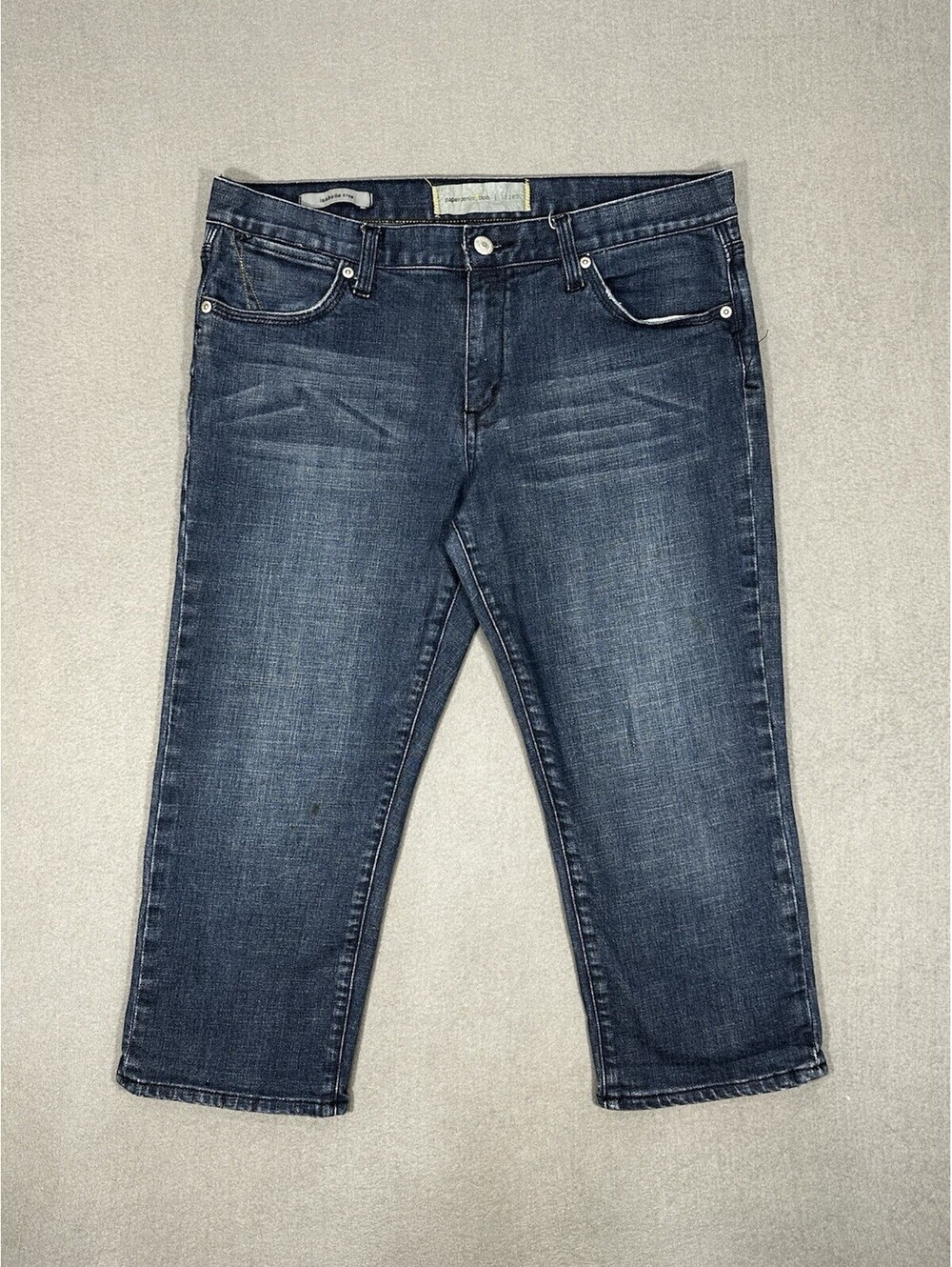 Paper Denim & Cloth Isabella Crop Jeans Women’s 32 Blue Denim Straight Stretch